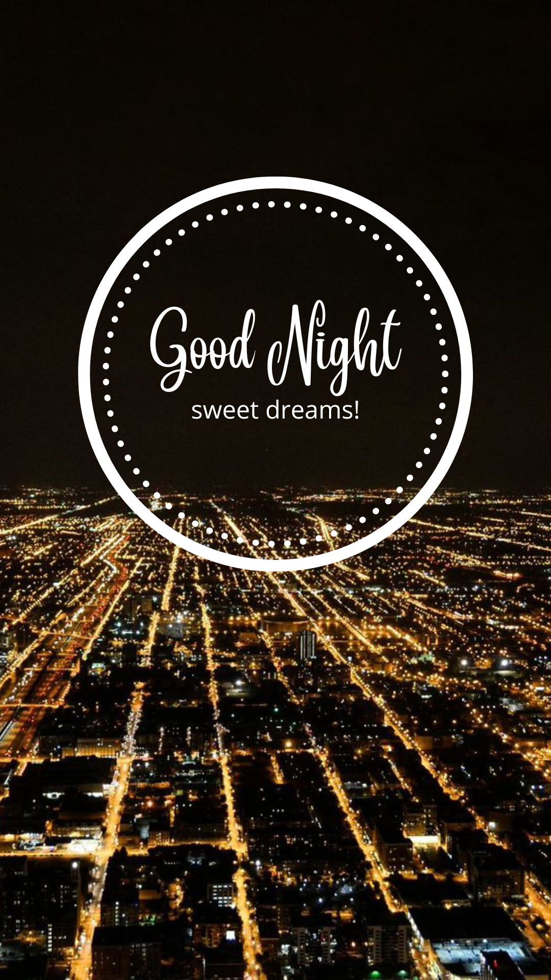 Cream Modern Good Night Instagram Story Sweet Dreams