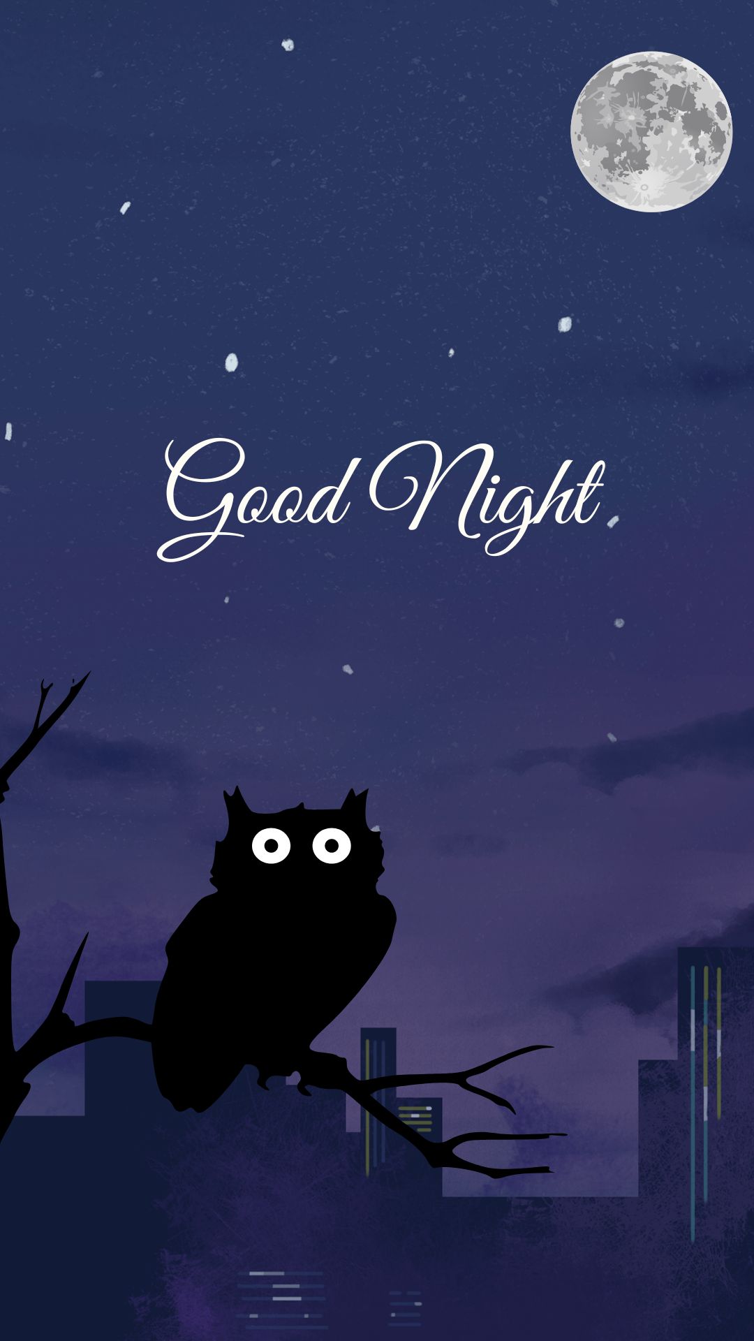 Good Night Instagram Story Owl Night