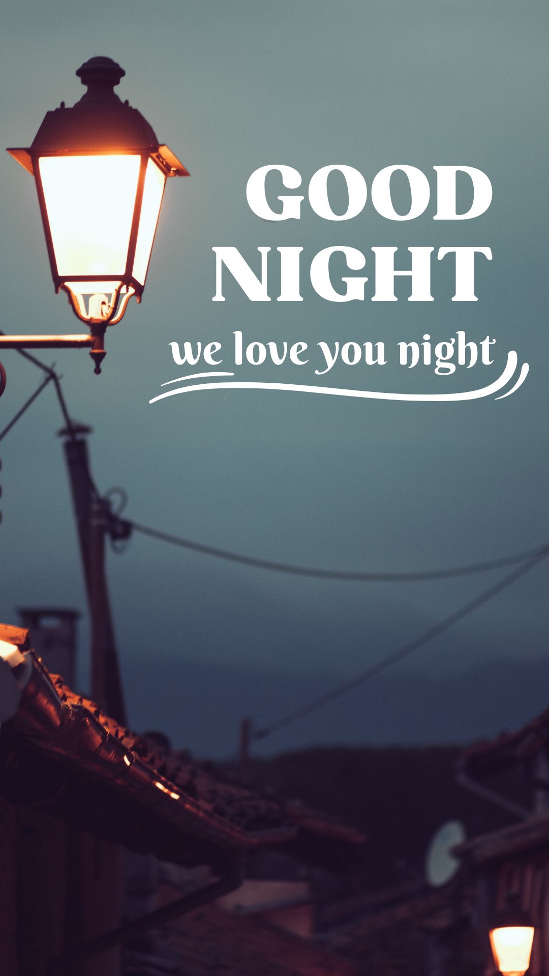 Good night IG Story With Street Light at Night