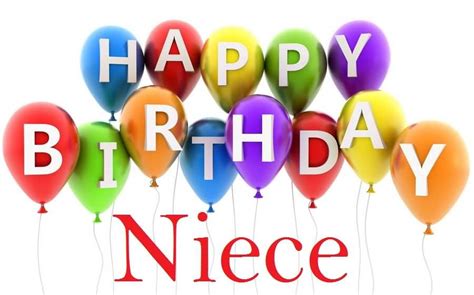 Happy Birthday NieceBalloons Image