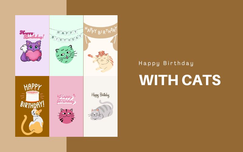 Happy Birthday images with cats