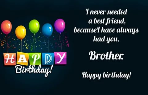 Newest For Birthday Blessings Quotes For Brother