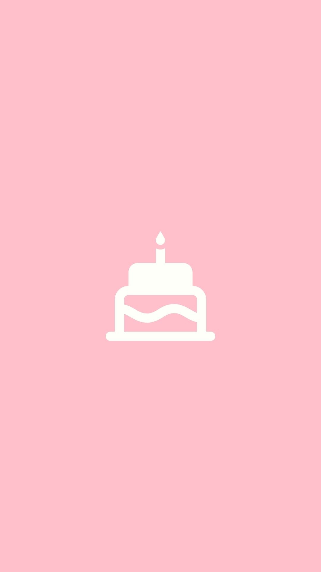 birthday instagram highlight cover pastel pink