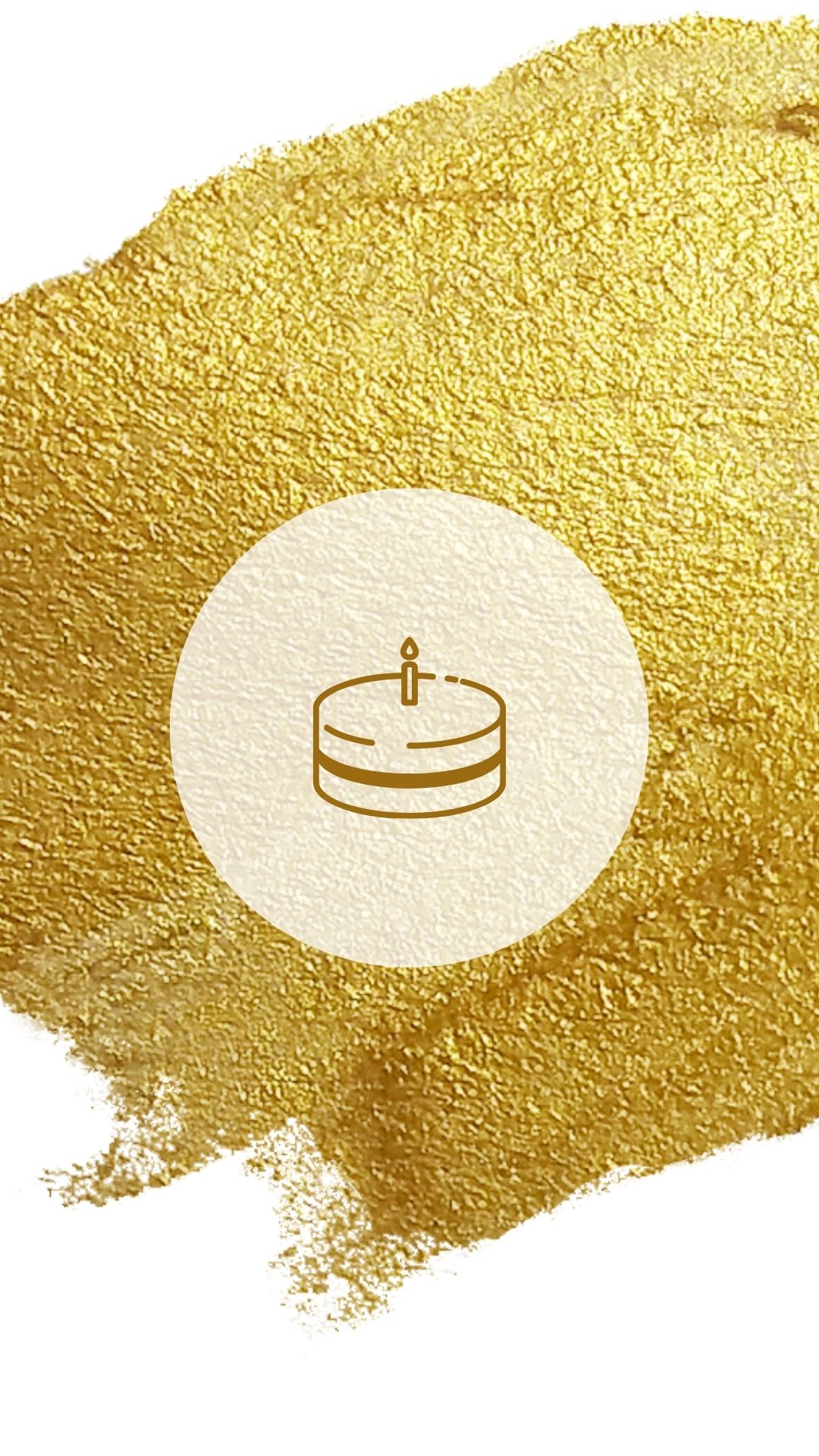 birthday instagram highlight cover white gold
