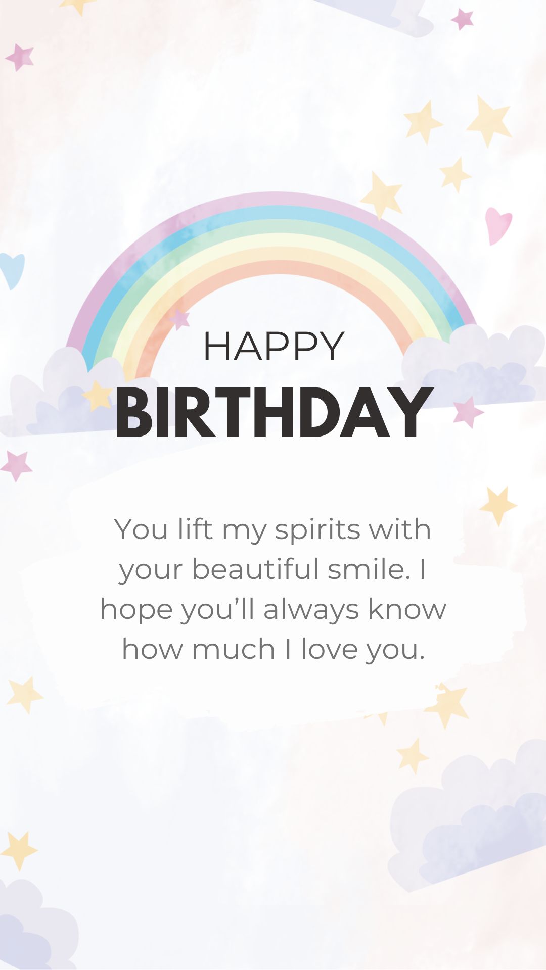 colorful rainbow birthday images for daughter wishes