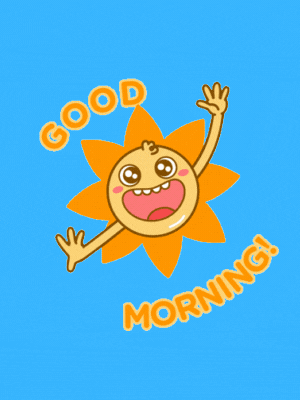 good morning gif cute sun