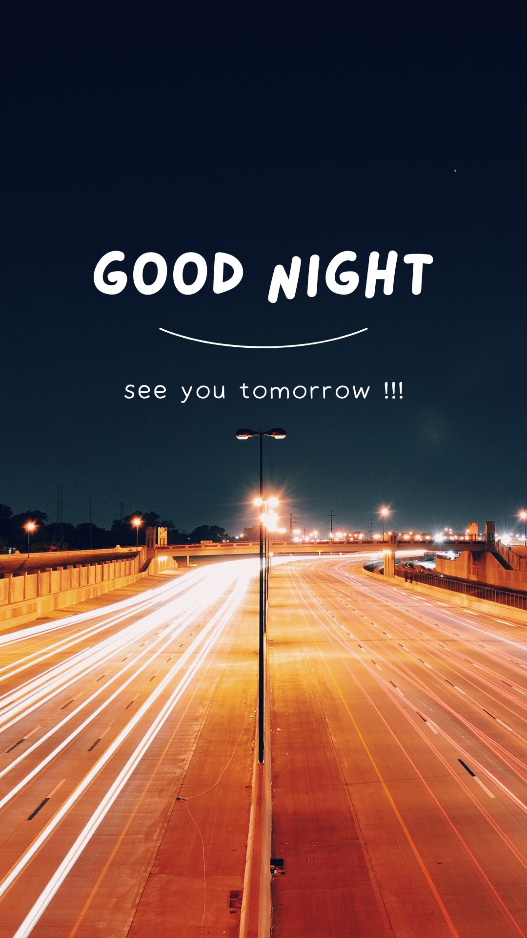 good night images instagram story night road
