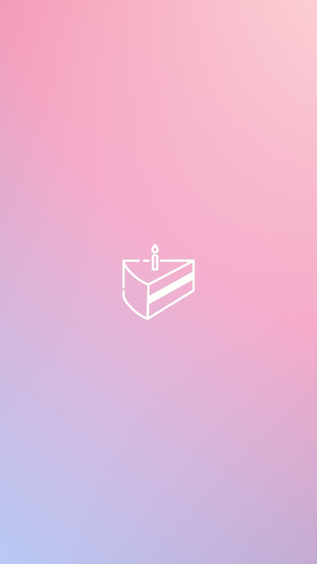 gradient pink birthday highlight cover