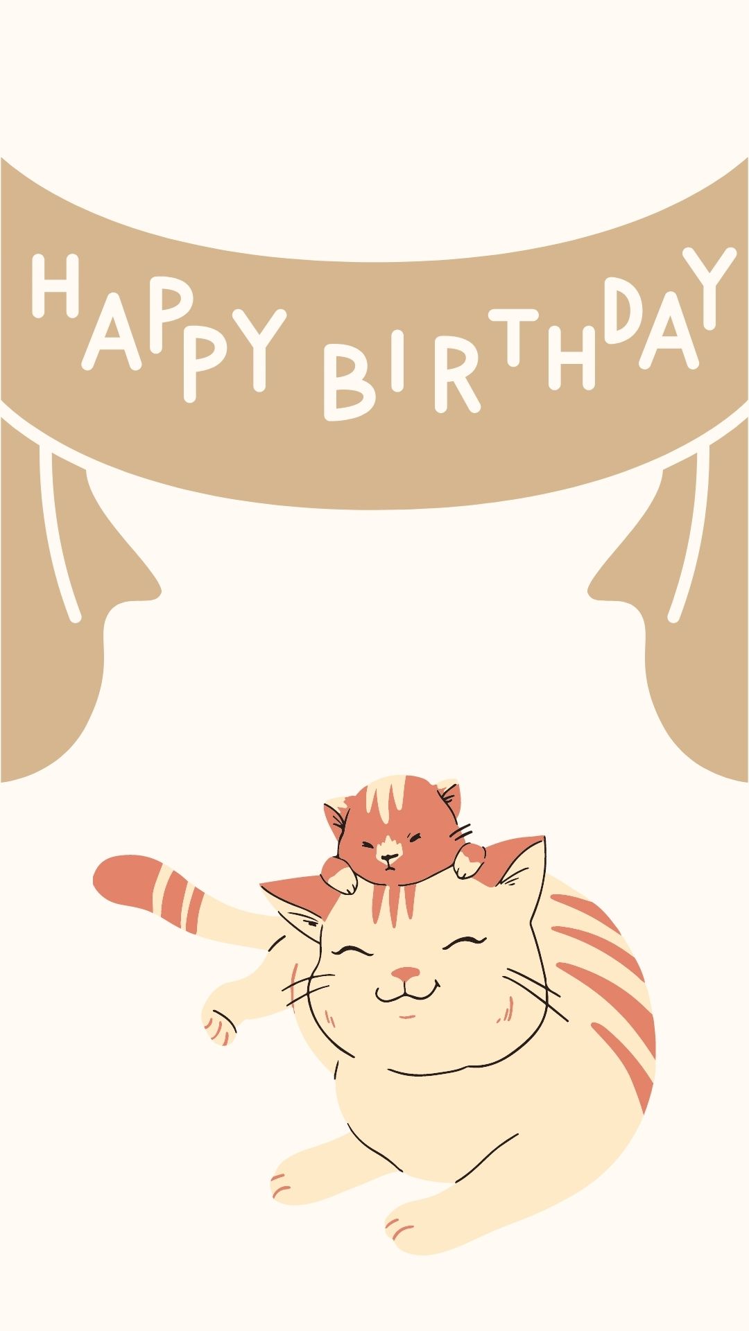happy birthday cats illustration images free download