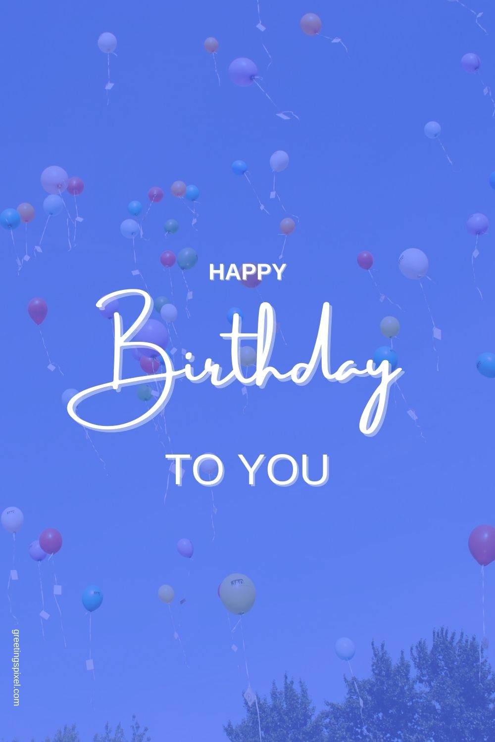 happy birthday images for men blue