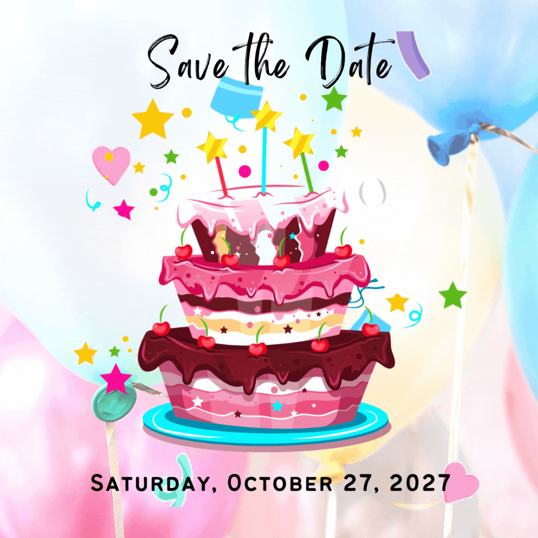 pink blue birthday invitations animated